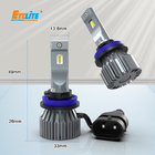 Small H11 Fanless LED Headlight Bulb Waterproof 4800LM 50W Fit Mazda Ford