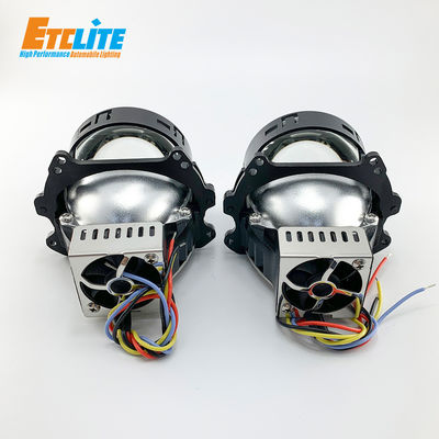 100W LED Projector Lens , 16000Lm Aluminum Dual Beam Projector Headlight