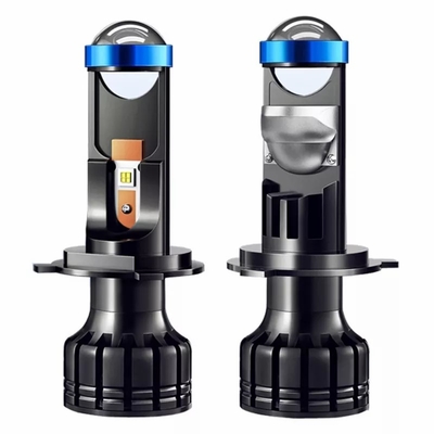 Lampu Led Daya Tinggi H4 Lampu Proyektor Mini H7 Mini Bi Led Laser Lensa Proyektor H7 H4