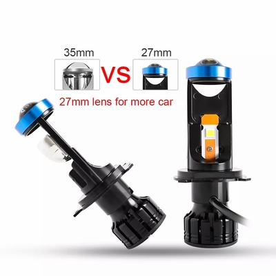 Grosir H4 Mini Bi Led Lens Projector Auto Car Led Headlight Bulbs 40W